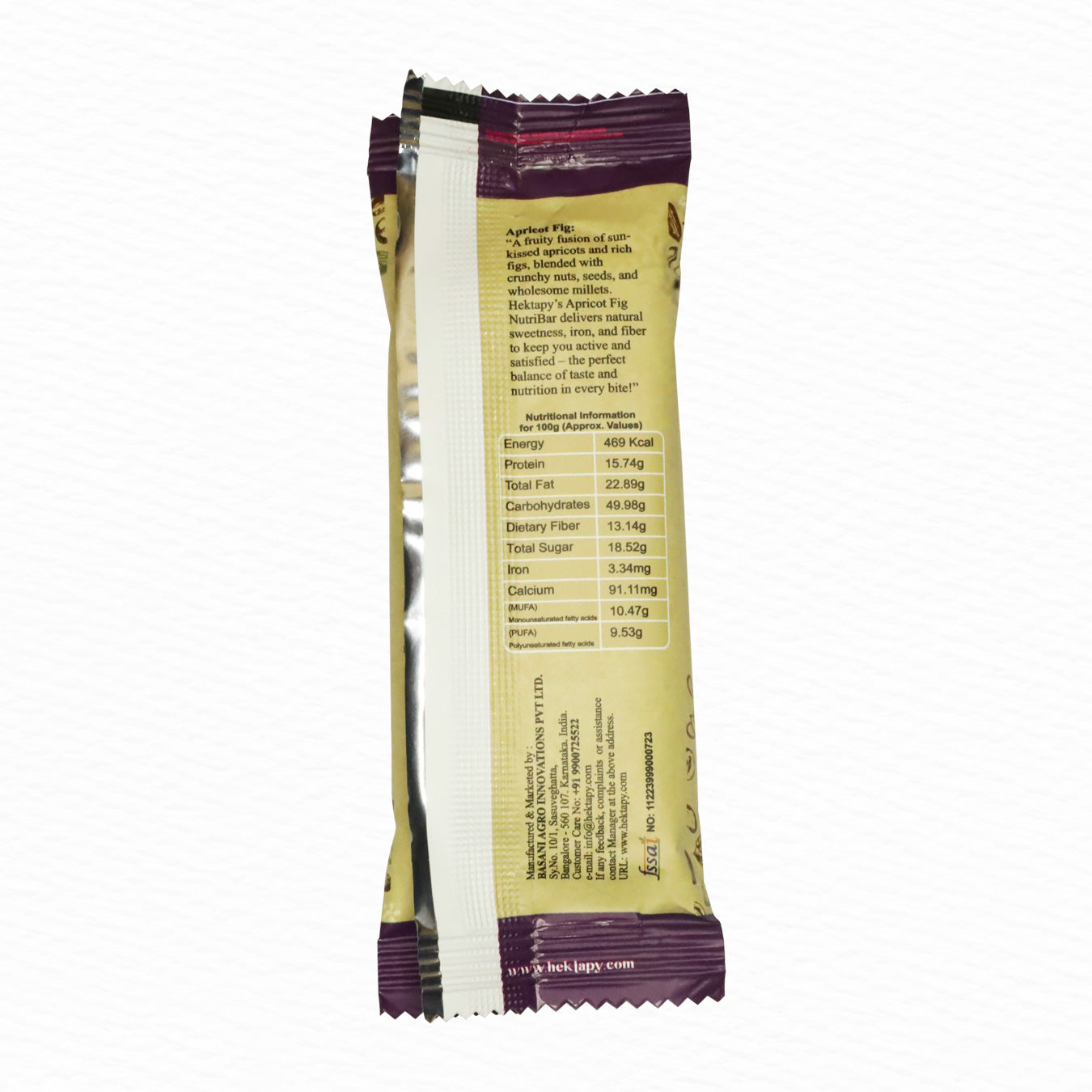 Hektapy Apricot Fig NutriBar